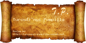 Turcsányi Pompilla névjegykártya